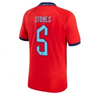 Dres Engleska John Stones #5 Gostujuci SP 2022 Kratak Rukav